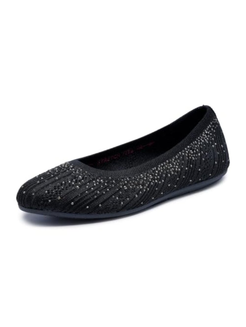 Recycled Ballet Flat Stretch Fit Memory Foam Comfort